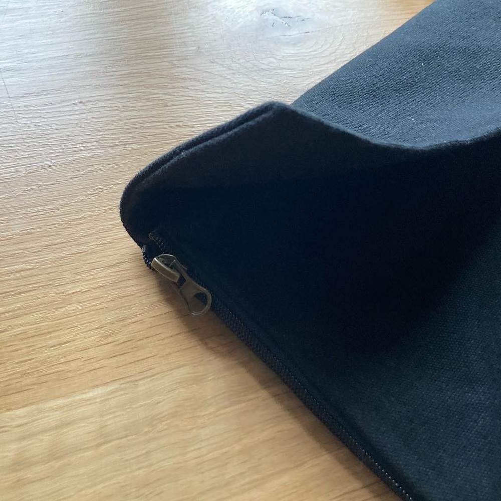 Portfolio Bag Black Canvas + Leather from The Crafter’s Box Ethically Made - Picture 9 of 14